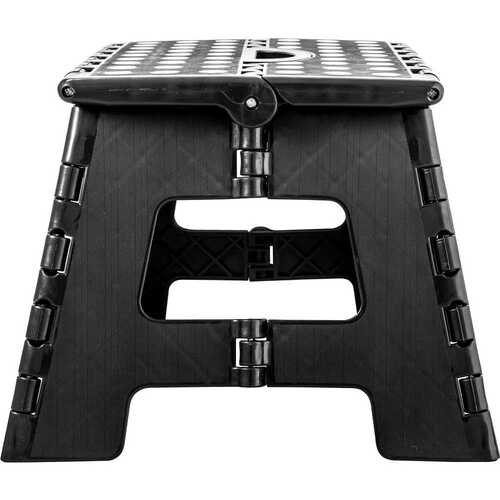 Banqueta plástica dobrável preta altura 220 mm Banqueta plástica dobrável preta altura 220 mm