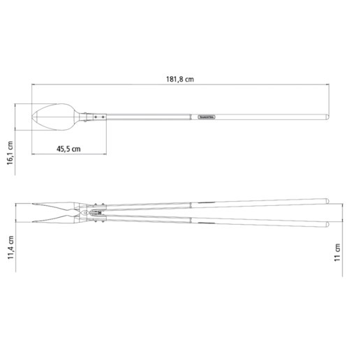 Cavadeira tipo light com cabo de madeira com 150 cm - 77566813 Cavadeira tipo light com cabo de madeira com 150 cm - 77566813