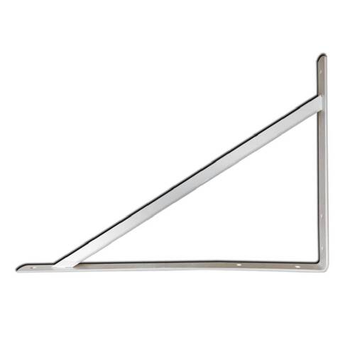 Cantoneira metálica tipo mão francesa reforçada 30 cm branca - BFH1531 Cantoneira metálica tipo mão francesa reforçada 30 cm branca - BFH1531