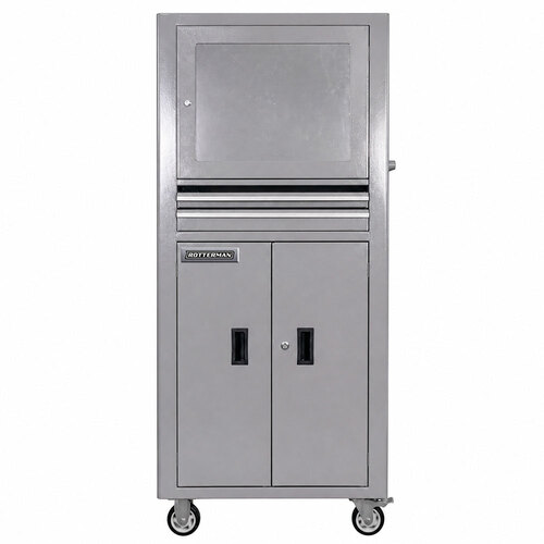 Rack fechado para computador com visor de acrílico - RLL-29 Rack fechado para computador com visor de acrílico - RLL-29