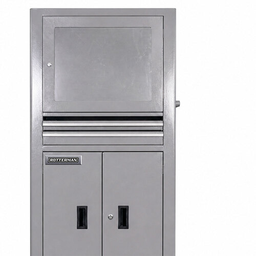 Rack fechado para computador com visor de acrílico - RLL-29 Rack fechado para computador com visor de acrílico - RLL-29