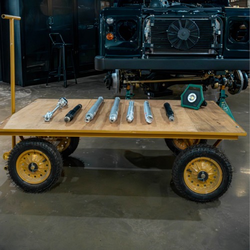 Carro plataforma com tampo em madeira 600 kg - RLL-5802