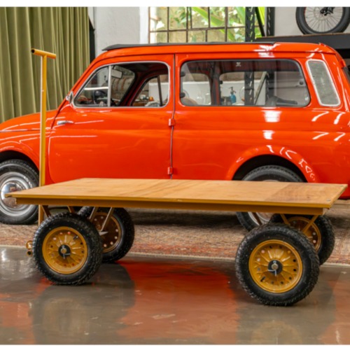 Carro plataforma com tampo em madeira 600 kg - RLL-5802