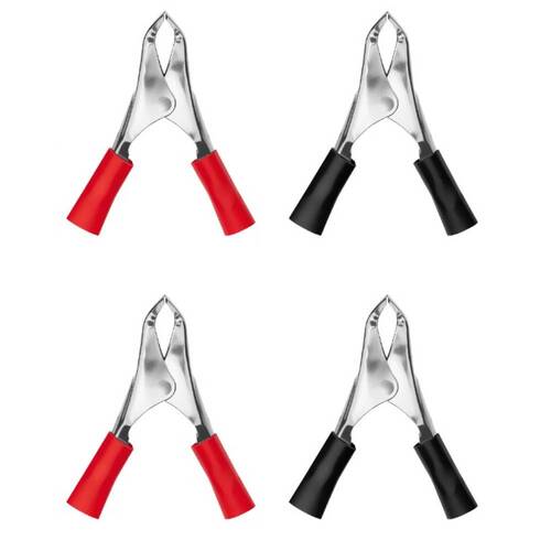 Kit garra jacaré isolante abertura de 21 mm 4 peças - BOM-5581 Kit garra jacaré isolante abertura de 21 mm 4 peças - BOM-5581