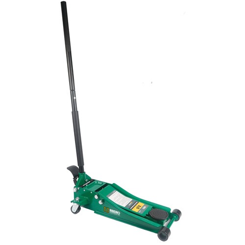 Macaco jacar� hidr�ulico rebaixado 3,5T verde com rodas de poliuretano - RMJI003