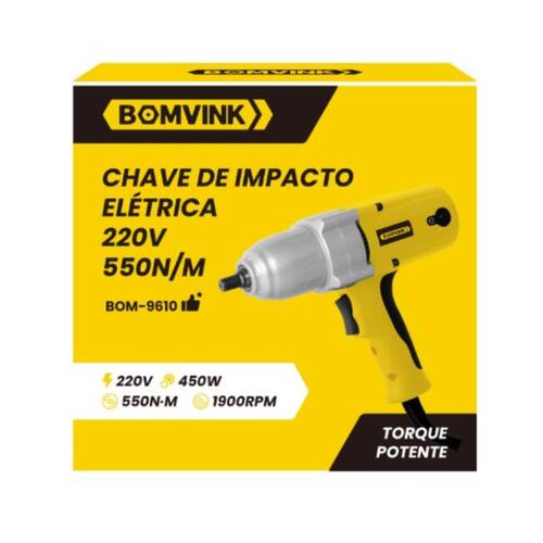Chave de impacto 450W encaixe 1/2 Chave de impacto 450W encaixe 1/2