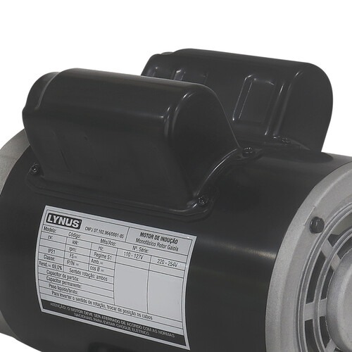 Motor elétrico 3hp 2 polos aberto monofásico - 56H 110V/220V Motor elétrico 3hp 2 polos aberto monofásico - 56H 110V/220V