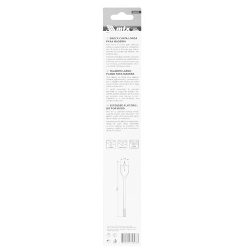 Broca chata longa para madeira 35 x 300 mm - 7040359 Broca chata longa para madeira 35 x 300 mm - 7040359