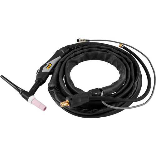 Tocha TIG TTV 206 3 metros conector 13 mm e adaptador M10 do gás Tocha TIG TTV 206 3 metros conector 13 mm e adaptador M10 do gás