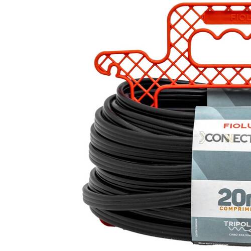 Extensão elétrica 20 metros 1 tomada 3 x 2,5 mm 20A tripolar - Connect Hard Extensão elétrica 20 metros 1 tomada 3 x 2,5 mm 20A tripolar - Connect Hard