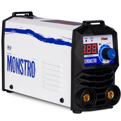 Inversora de solda 120A para Eletrodo revestido e Tig - Mini Monstro Inversora de solda 120A para Eletrodo revestido e Tig - Mini Monstro