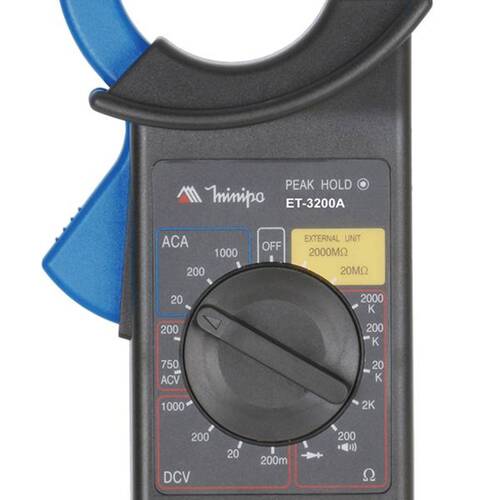 Alicate amperímetro digital abertura de até 57 mm - ET-3200A Alicate amperímetro digital abertura de até 57 mm - ET-3200A