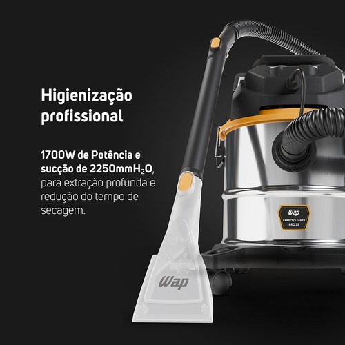 Extratora de carpete e Aspirador 25L 1700W - Carpet Cleaner PRO25 110V Extratora de carpete e Aspirador 25L 1700W - Carpet Cleaner PRO25 110V