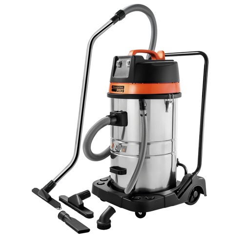 Aspirador de pó e líquido inox 2400W 80 litros - 44983020 220V Aspirador de pó e líquido inox 2400W 80 litros - 44983020 220V