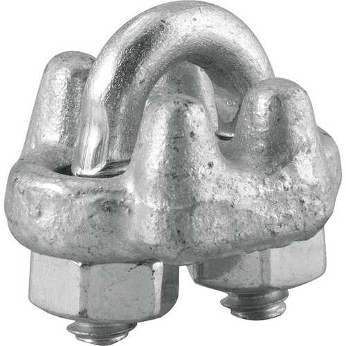 Grampo para cabo de aço em aço carbono 1/8 Grampo para cabo de aço em aço carbono 1/8