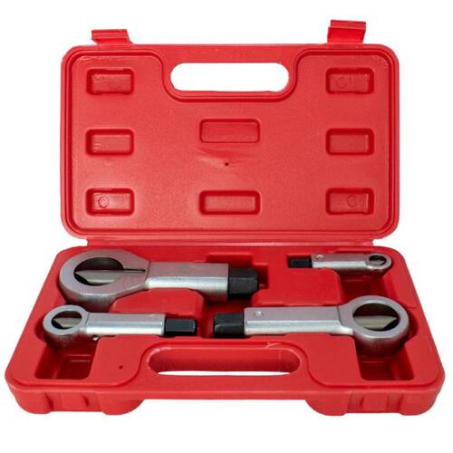 Kit de ferramentas para cortar e remover porcas danificadas 9 a 27 mm com 4 peças Kit de ferramentas para cortar e remover porcas danificadas 9 a 27 mm com 4 peças