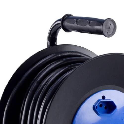 Extensão elétrica 30 metros 3 x 2,50 mm 2P+T 20A com carretel Extensão elétrica 30 metros 3 x 2,50 mm 2P+T 20A com carretel