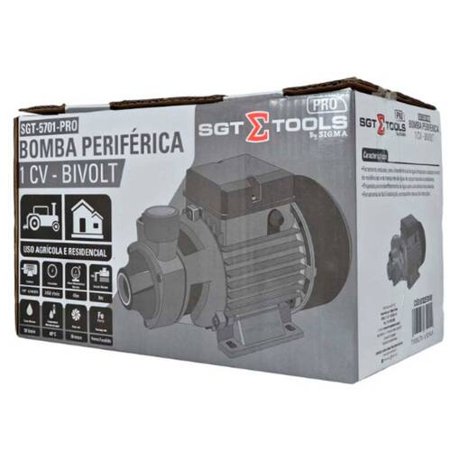 Motobomba periférica 1 hp vazão de 50 L/min - SGT-5701-PRO 110V/220V Motobomba periférica 1 hp vazão de 50 L/min - SGT-5701-PRO 110V/220V