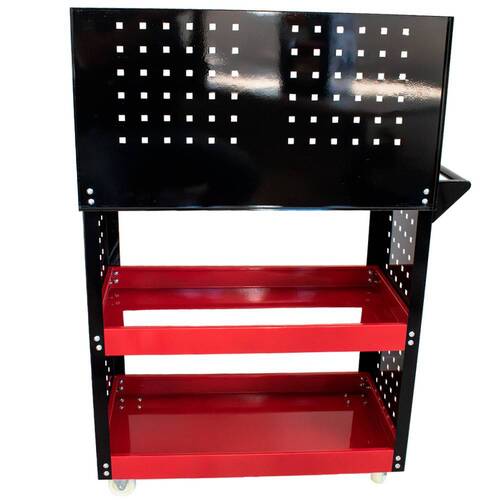 Carrinho para ferramentas aberto com 3 bandejas e painel Carrinho para ferramentas aberto com 3 bandejas e painel