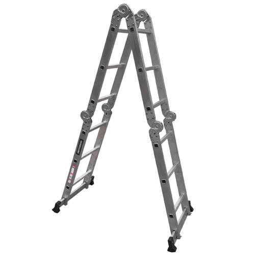 Escada multifuncional de alumínio 3 x 4 com 12 degraus 11 em 1 - ESC0265RO Escada multifuncional de alumínio 3 x 4 com 12 degraus 11 em 1 - ESC0265RO
