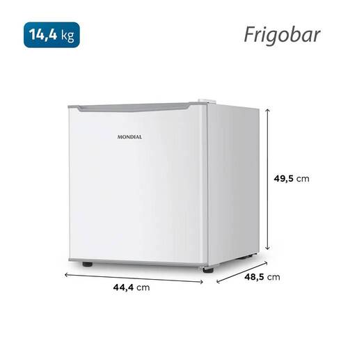Frigobar 46 litros porta reversível branco - FGB01-W50 110V Frigobar 46 litros porta reversível branco - FGB01-W50 110V