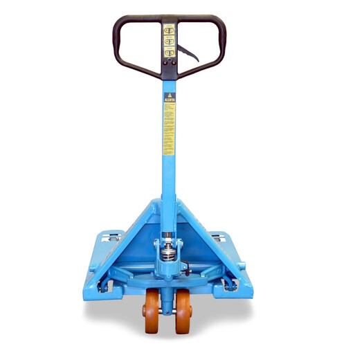Transpalete hidráulico 3.000 kg 680 mm com rodas duplas de poliuretano - TM3000 RTP Transpalete hidráulico 3.000 kg 680 mm com rodas duplas de poliuretano - TM3000 RTP
