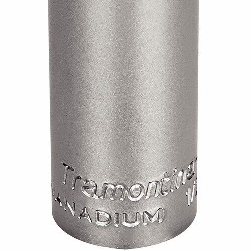 Soquete estriado longo 21 mm encaixe 1/2 Soquete estriado longo 21 mm encaixe 1/2