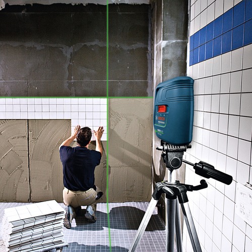 N�vel a laser verde 3 linhas alcance de 20 m com acess�rios - GLL3XG