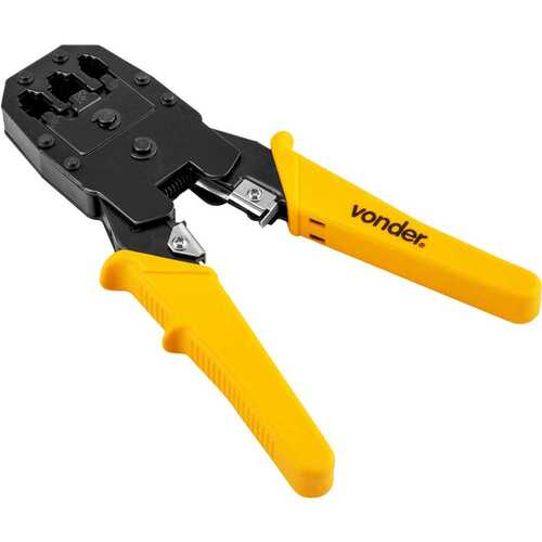 Alicate crimpador com desencapador de fios - ACV 245 Alicate crimpador com desencapador de fios - ACV 245