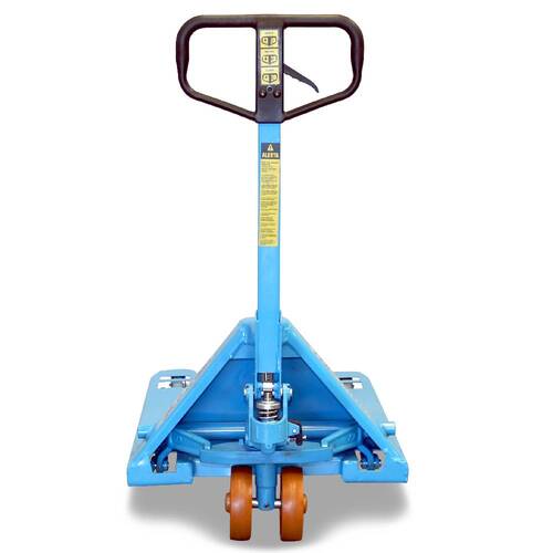 Transpalete hidráulico 3.000 kg 525 mm com rodas duplas de poliuretano - TM3000 RTP Transpalete hidráulico 3.000 kg 525 mm com rodas duplas de poliuretano - TM3000 RTP