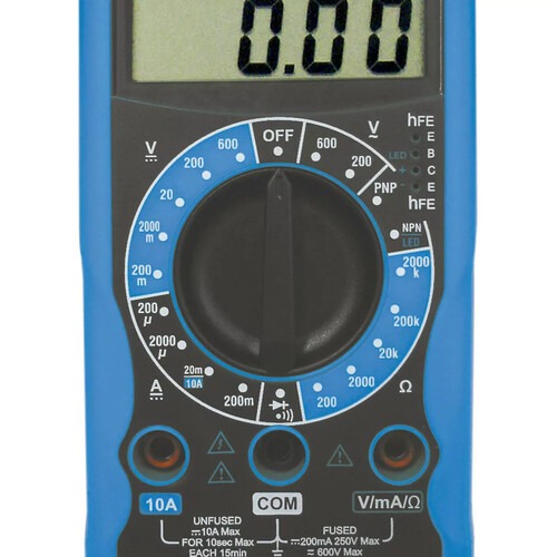Multímetro digital portátil CAT I 600V - ET-1002 Multímetro digital portátil CAT I 600V - ET-1002