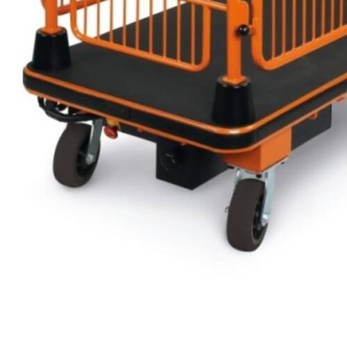 Carrinho plataforma elétrico com grades 400W 24V capacidade 400 kg a bateria - C48M 220V Carrinho plataforma elétrico com grades 400W 24V capacidade 400 kg a bateria - C48M 220V