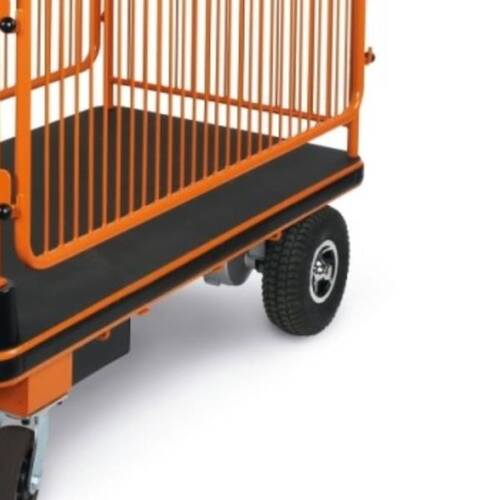 Carrinho plataforma elétrico com grades 400W 24V capacidade 400 kg a bateria - C48M 220V Carrinho plataforma elétrico com grades 400W 24V capacidade 400 kg a bateria - C48M 220V