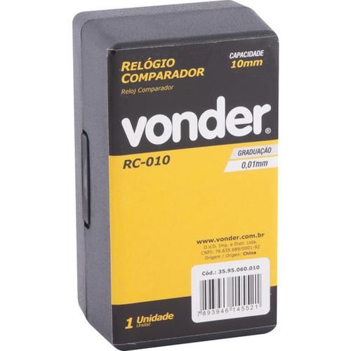 Rel�gio comparador anal�gico 10 mm - RC 010