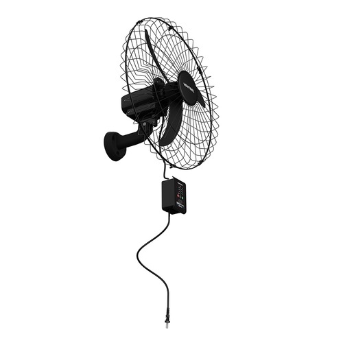Ventilador de parede 60 cm oscilante 3 p�s preto com controle - Max Control  110V/220V