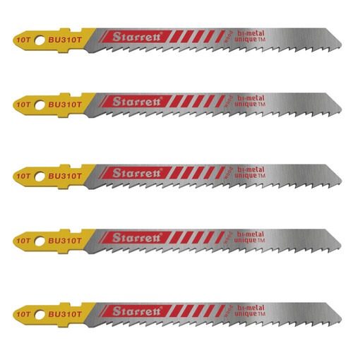 L�mina serra tico tico 75 mm 10 dentes bimetal para madeira 5 pe�as - BU310T