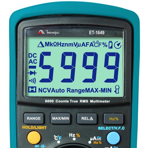 Multímetro digital portátil - ET-1649 Multímetro digital portátil - ET-1649