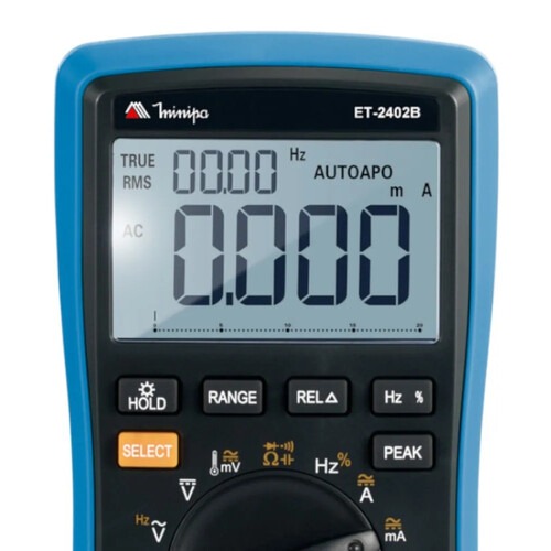 Multímetro digital portátil 600 volts CAT IV - ET-2402B Multímetro digital portátil 600 volts CAT IV - ET-2402B