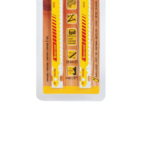 L�mina serra tico tico 152 mm 6 dentes bimetal para madeira 2 pe�as - HCU56-2