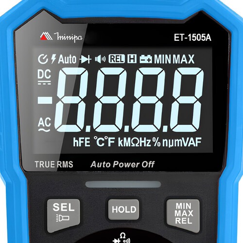 Multímetro digital portátil True RMS CAT III 600V - ET-1505A Multímetro digital portátil True RMS CAT III 600V - ET-1505A
