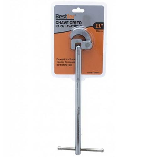 Chave grifo em aço carbono para lavatório 11 Chave grifo em aço carbono para lavatório 11