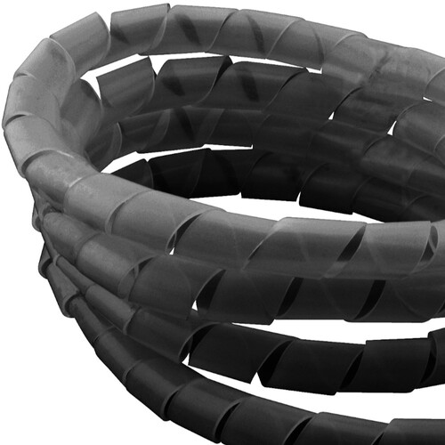Protetor de cabos espiral 20 mm preto Protetor de cabos espiral 20 mm preto
