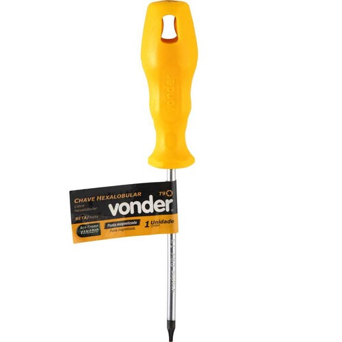 Chave hexalobular reta T9 com cabo Chave hexalobular reta T9 com cabo