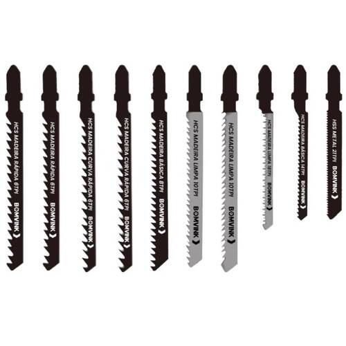 Lâmina serra tico-tico 76/100 mm para madeira e metal 5 peças - BOM-5156 Lâmina serra tico-tico 76/100 mm para madeira e metal 5 peças - BOM-5156