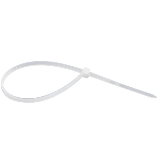 Abra�adeira de nylon branca 4,8 x 200 mm com 100 pe�as 