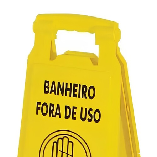 Cavalete de sinalização banheiro fora de uso 6 peças - MVPL2002 Cavalete de sinalização banheiro fora de uso 6 peças - MVPL2002