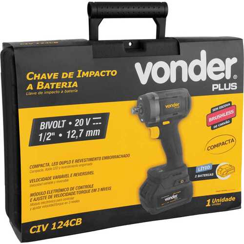 Chave de impacto bateria 20V 4Ah 1/2 Chave de impacto bateria 20V 4Ah 1/2