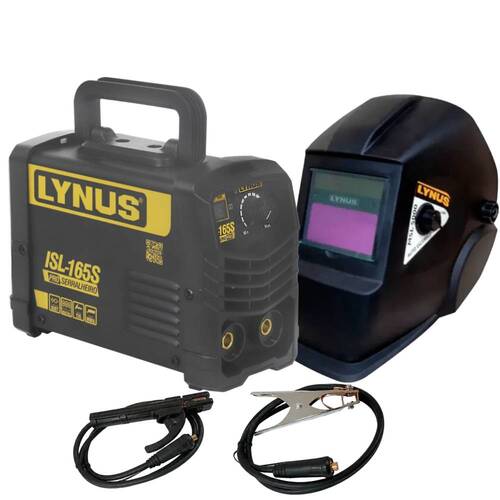 Inversora de solda 120A eletrodo e Tig DC ISL165S + Máscara de solda automática ton. 9 a 13 MSL-5000 220V Inversora de solda 120A eletrodo e Tig DC ISL165S + Máscara de solda automática ton. 9 a 13 MSL-5000 220V