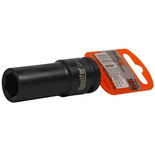 Soquete sextavado de impacto longo 17 mm encaixe 1/2 Soquete sextavado de impacto longo 17 mm encaixe 1/2