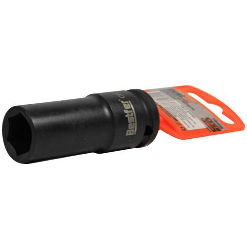 Soquete sextavado de impacto longo 18 mm encaixe 1/2 Soquete sextavado de impacto longo 18 mm encaixe 1/2
